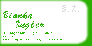 bianka kugler business card